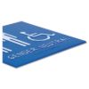 Picture of Gender Neutral ADA Signs, 8" x 8", Man, Woman & Wheelchair