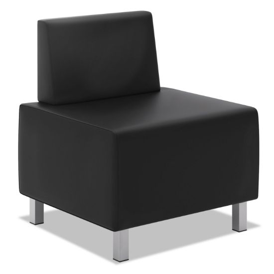 Picture of HVL860 Series Modular Chair, 25" x 25" x 30.88", Black Seat/Black Back, Silver Base
