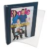 Picture of Catalog/Magazine Binder, Clamp System, 0.5" Capacity, 11 x 9.5, Clear/Navy Blue