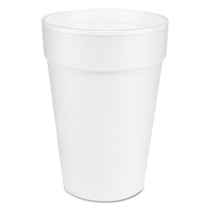 Picture of Large Foam Drink Cup, 14 oz, Hot/Cold, White, 25/Bag, 40 Bags/Carton