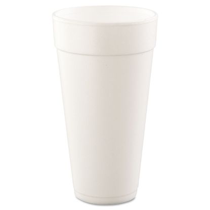 Picture of Foam Drink Cups, Hot/Cold, 24oz, White, 500/Carton