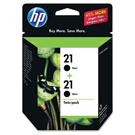 Picture of HP 21, (C9508FN) 2-pack Black Original Ink Cartridges