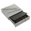 Picture of Steel Cash Drawer w/Alarm Bell & 10 Compartments, Key Lock, Stone Gray