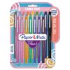 Picture of Flair Felt Tip Stick Porous Point Pen, Medium 0.7 mm, Assorted Colors Ink/Barrel, 16/Pack