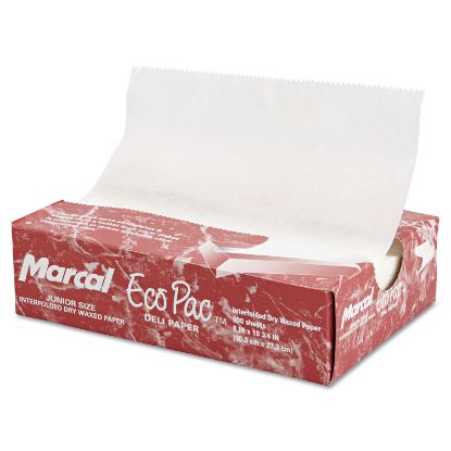 Picture of Eco-Pac Natural Interfolded Dry Wax Paper, 8" x 10.75", 500/Box, 12 Boxes/Carton