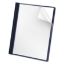 Picture of Premium Paper Clear Front Cover, 3 Fasteners, Letter,  Blue, 25/Box