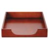 Picture of Wood Tones Desk Tray, 1 Section, Letter Size Files, 8.5" x 11", Mahogany