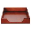 Picture of Wood Tones Desk Tray, 1 Section, Letter Size Files, 8.5" x 11", Mahogany