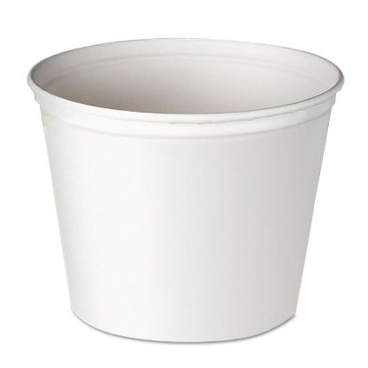 Picture of Double Wrapped Paper Bucket, Waxed, White, 165oz, 100/Carton