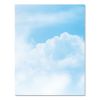 Picture of Pre-Printed Paper, 28 lb, 8.5 x 11, Clouds, 100/Pack