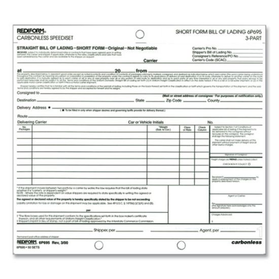 Picture for category Shipping & Receiving Forms